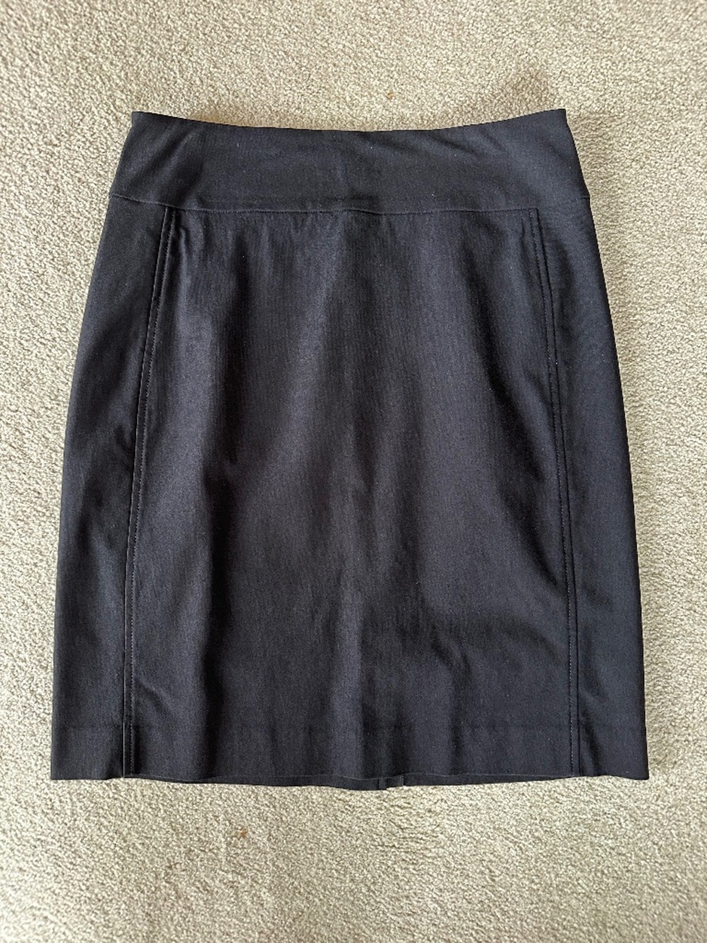 NIC & ZOE Pencil Skirt Black Straight Knee Length Size 2